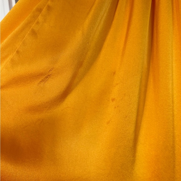 NWT Cult Gaia Salee Strappy Hand Beaded Silk Gown Marigold Size 4 - Picture 11 of 15